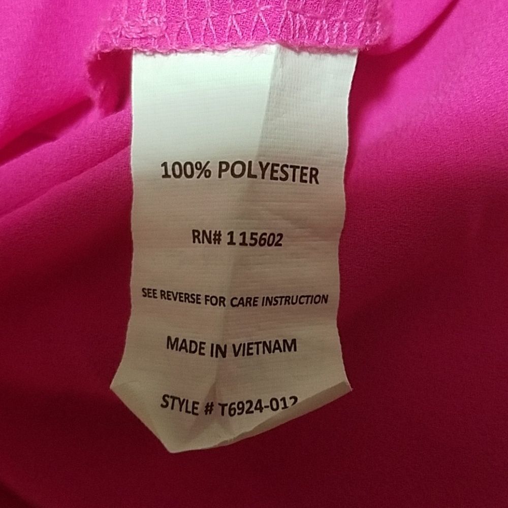 Lush Pink Polyester Top (Small) - Picture 6 of 6